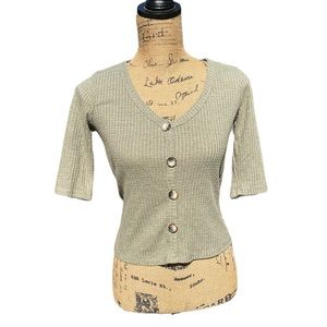 Green Crop Top